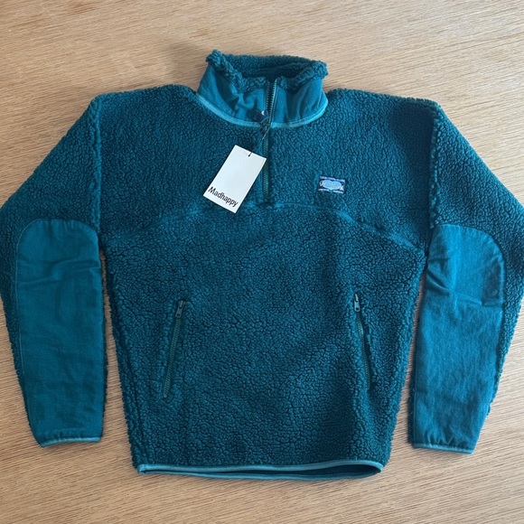 Madhappy Other - Madhappy Fall Sherpa Half Zip in Pine Color, unisex